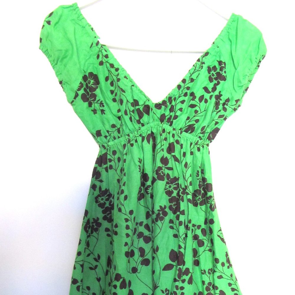 Sneak Peek Low V Neck Babydoll Short Cotton Dress